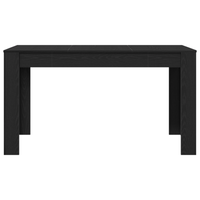 Tavolo da pranzo  Nero Rovere 140x74,5x76 cm in legno ingegnerizzato