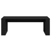 Tavolino da caffè in rovere nero 102x50x35 cm in legno ingegnerizzato