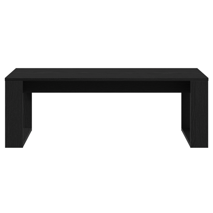 Tavolino da caffè in rovere nero 102x50x35 cm in legno ingegnerizzato