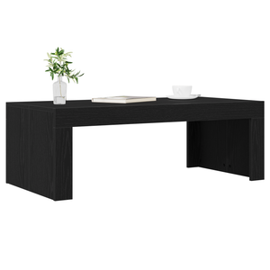 Tavolino da caffè Nero Rovere 102x50x35 cm Legno ingegnerizzato
