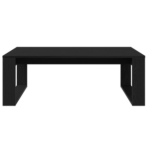 Tavolino da caffè  Nero Rovere 100x100x35 cm in legno ingegnerizzato