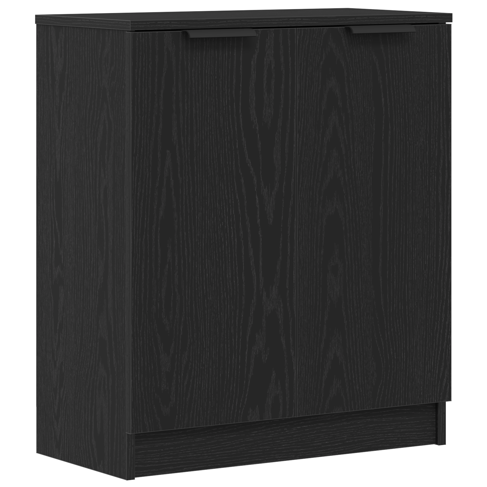 Credenza Nero Rovere 60x30x70 cm Legno ingegnerizzato