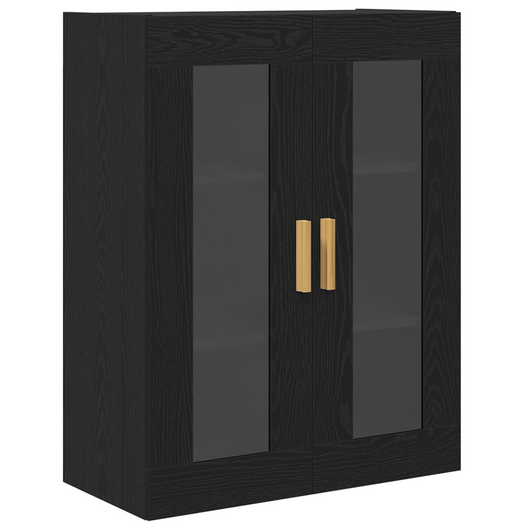 Armadio da Parete in Rovere Nero - 69.5x34x90 cm