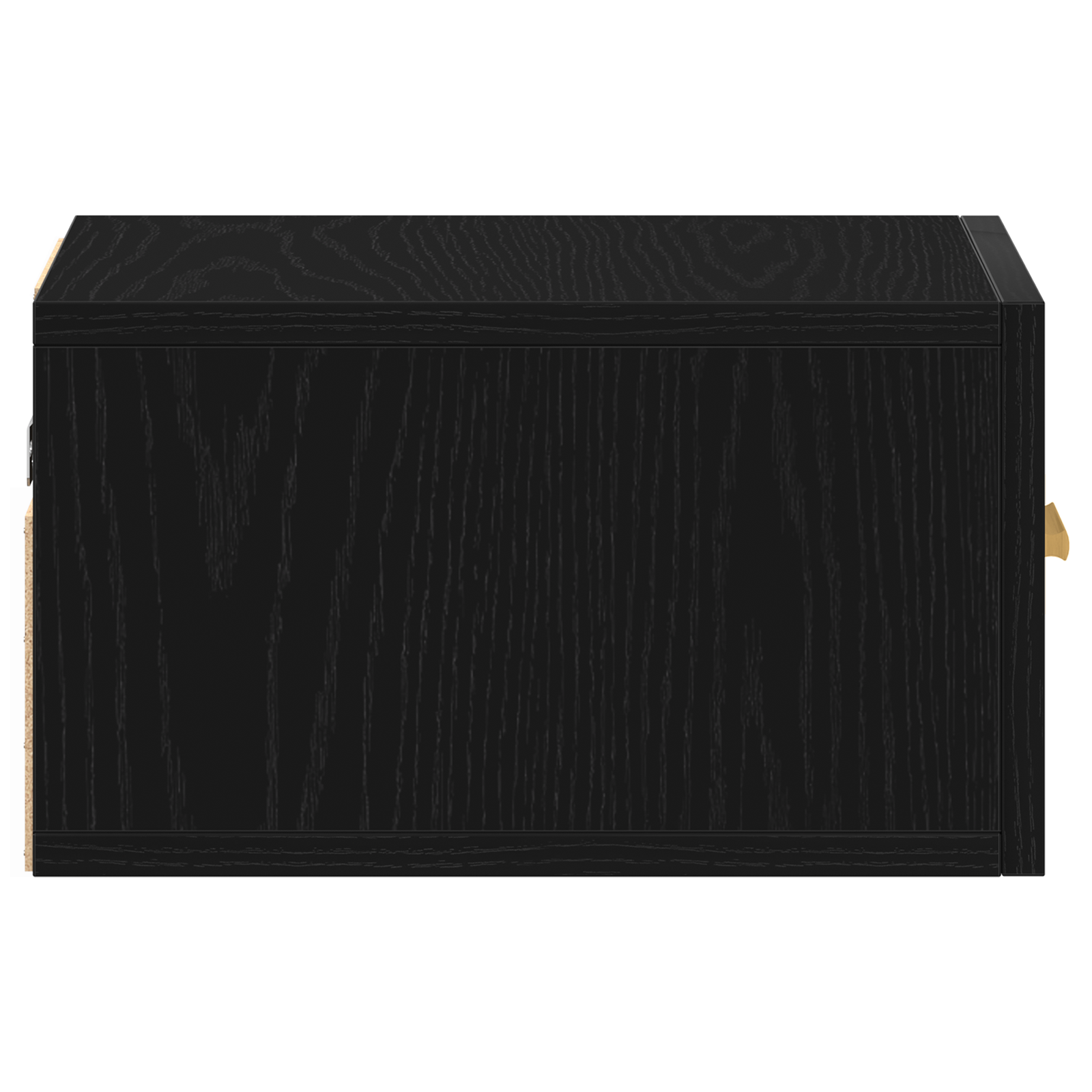 Cabinet da comodino a muro  Nero Rovere 35x35x20 cm