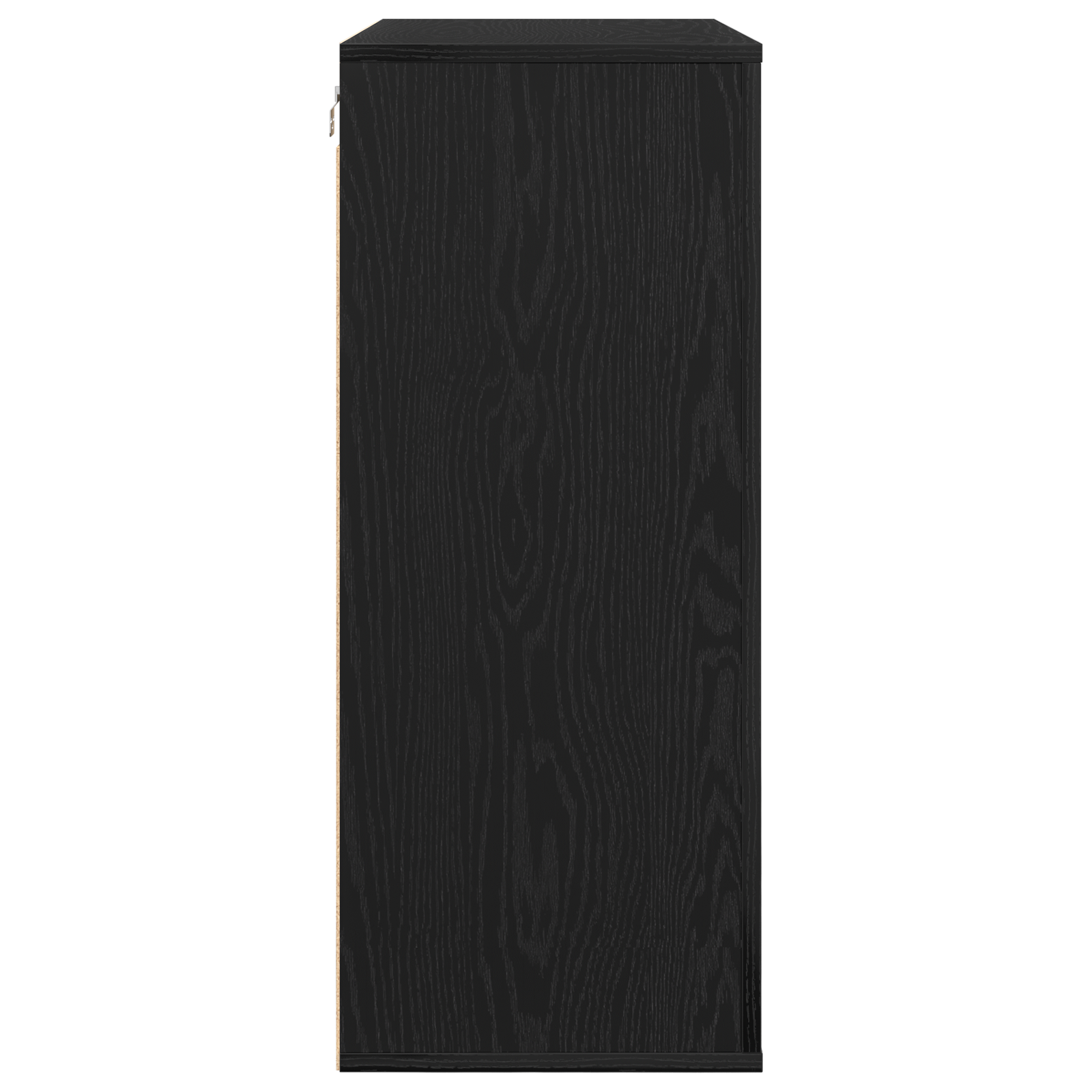 Armadio da Parete Rovere Nero 80x33x80 cm Legno ingegnerizzato