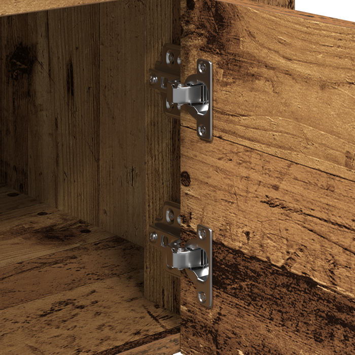 Carrello da Cucina  in Legno Invecchiato 60x45x80 cm in Legno Ingegnerizzato