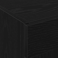 Armadio a Muro con Porte in Vetro Rovere Nero 69,5x34x90 cm