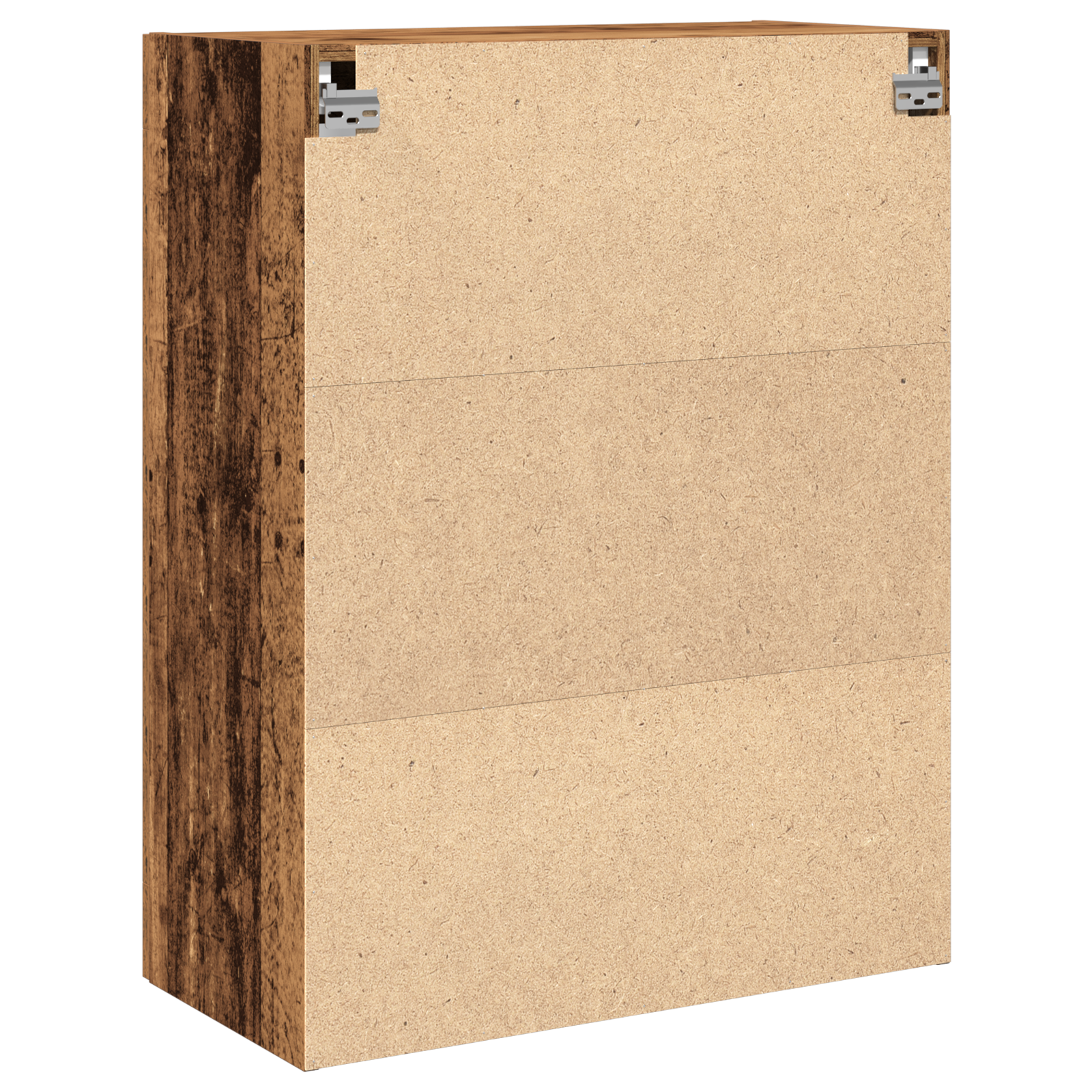 Mobile a Muro con Porte in Vetro - Legno Recuperato - 69.5x34x90 cm