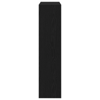 Scarpiera  con cassetto flip in rovere nero 80x21x87,5 cm