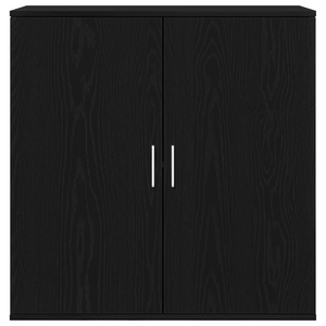 Credenza Rovere Nero 79x38x80 cm Legno Ingegnerizzato