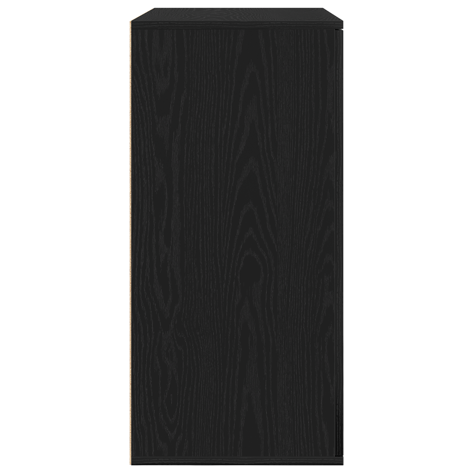 Credenza Rovere Nero 79x38x80 cm Legno Ingegnerizzato