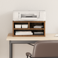 Supporto per Stampante in Legno Antico 49x40x22,5 cm in Legno Ingegnerizzato