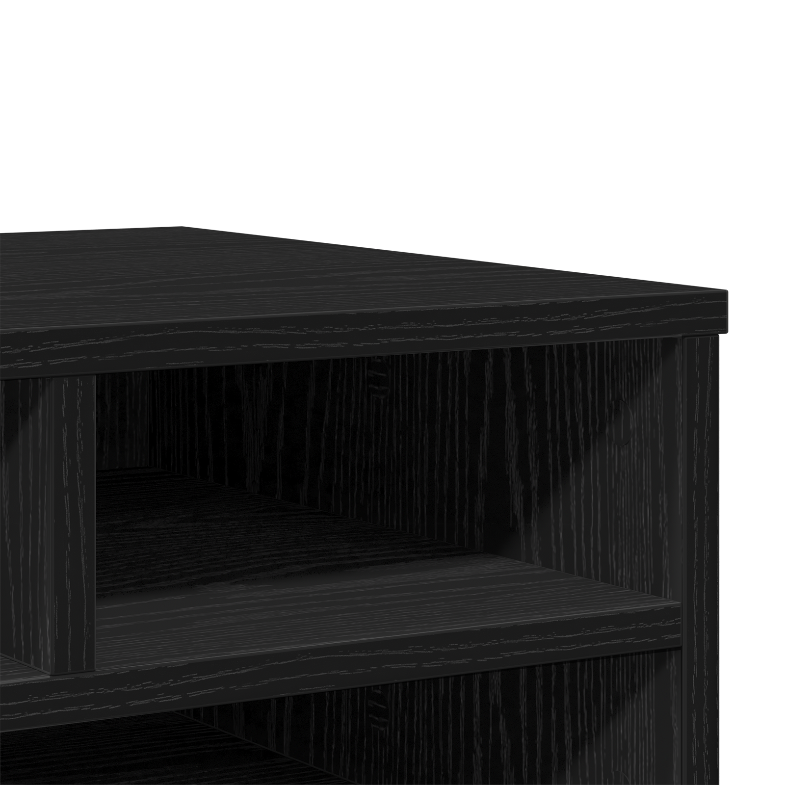 Supporto per Stampante Nero Rovere 49x40x22,5 cm Legno Ingegnerizzato