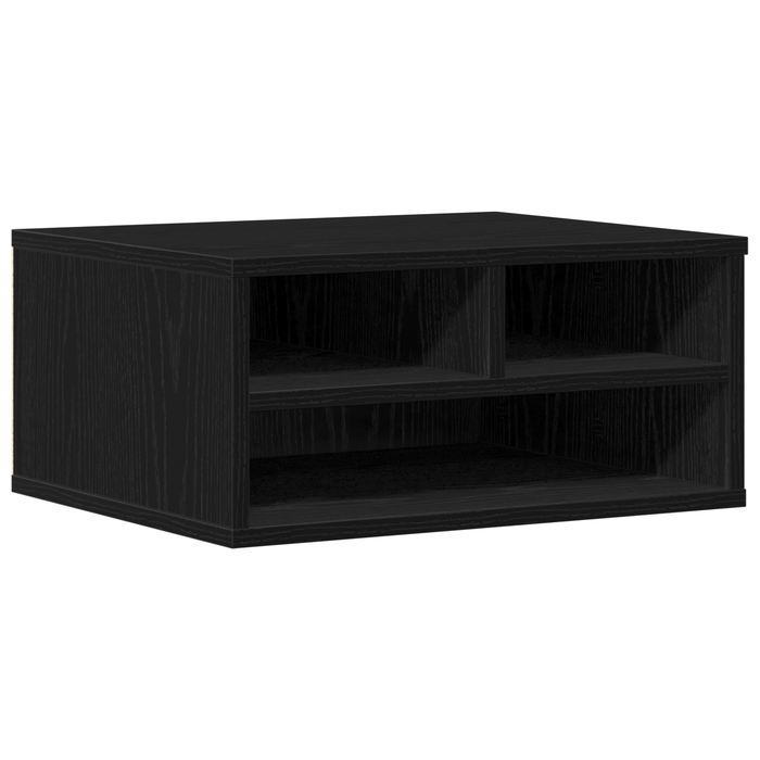 Supporto per Stampante Nero Rovere 49x40x22,5 cm Legno Ingegnerizzato
