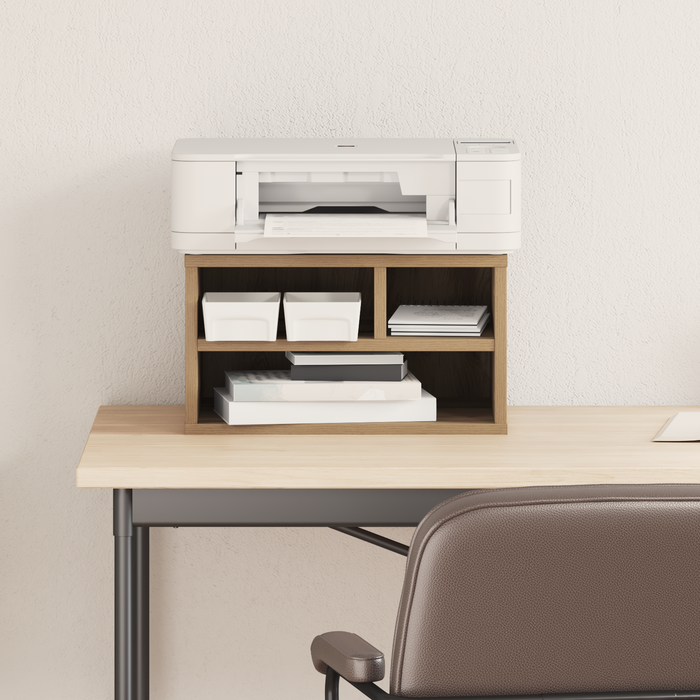 Supporto per Stampante  Rovere Artigianale 40x32x22,5 cm Legno Ingegnerizzato