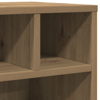 Supporto per Stampante  con Ruote Rovere Artigianale 41x32x48 cm