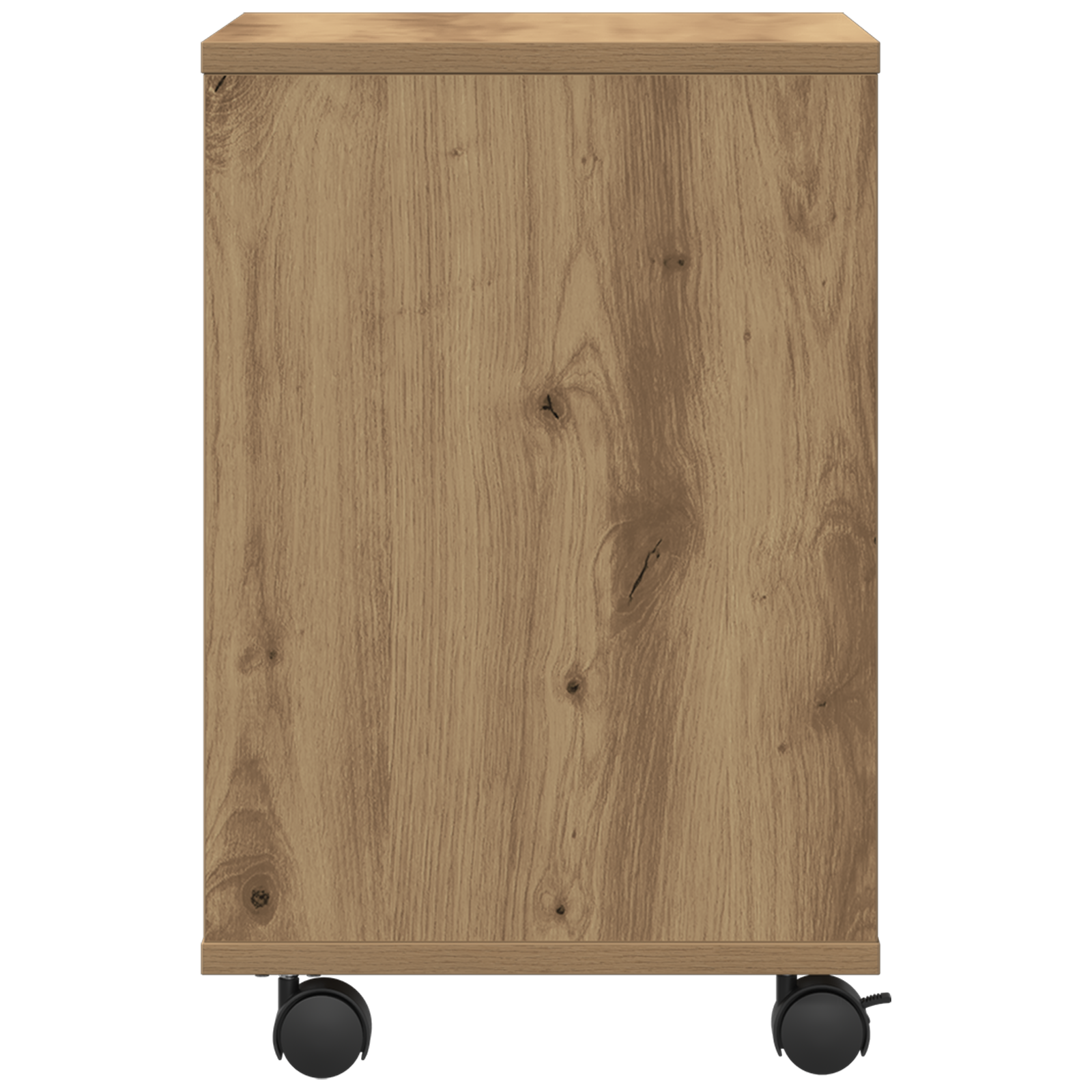 Supporto per Stampante  con Ruote Rovere Artigianale 41x32x48 cm