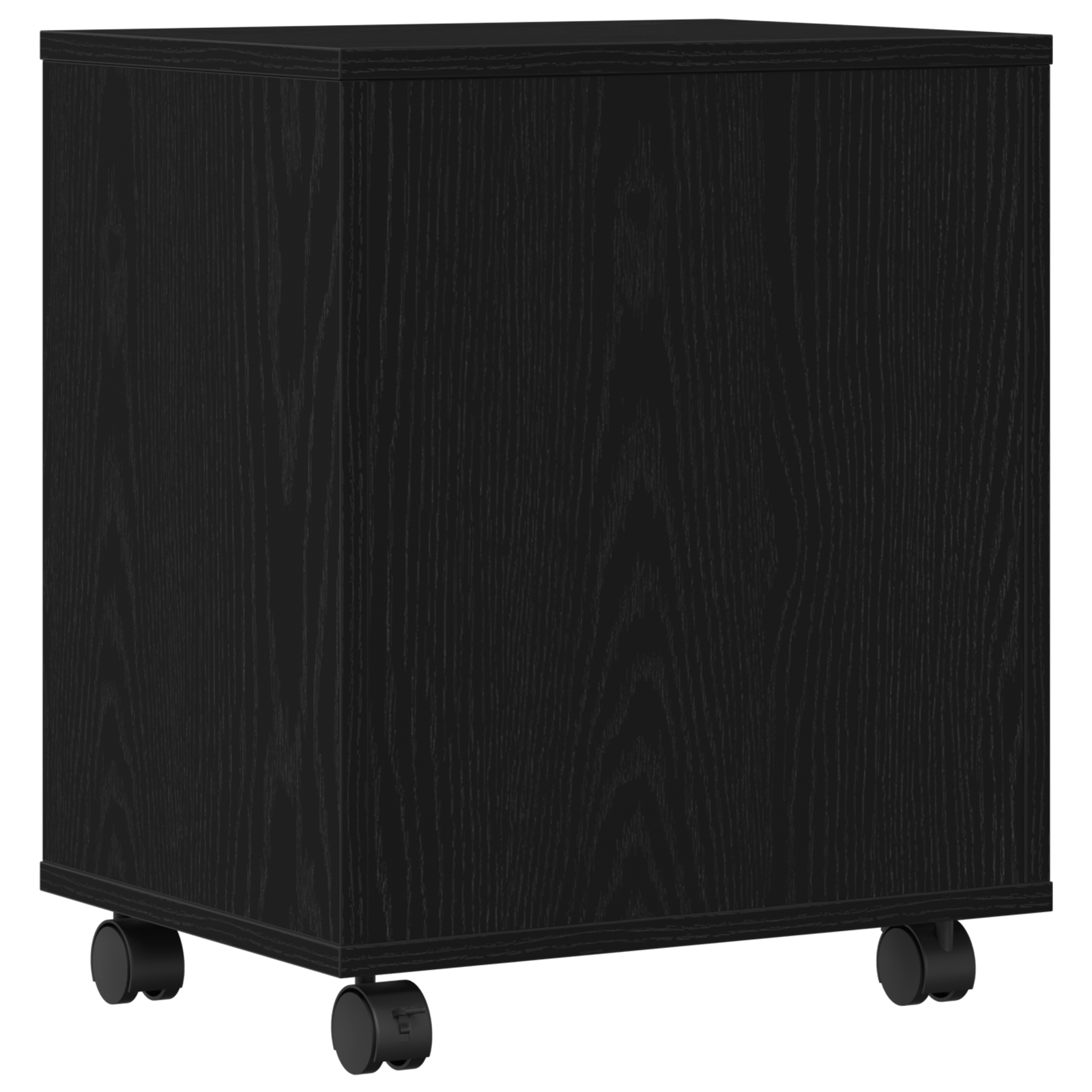 VistaXL Supporto per Stampante con Ruote Rovere Artigianale 41x32x48 cm