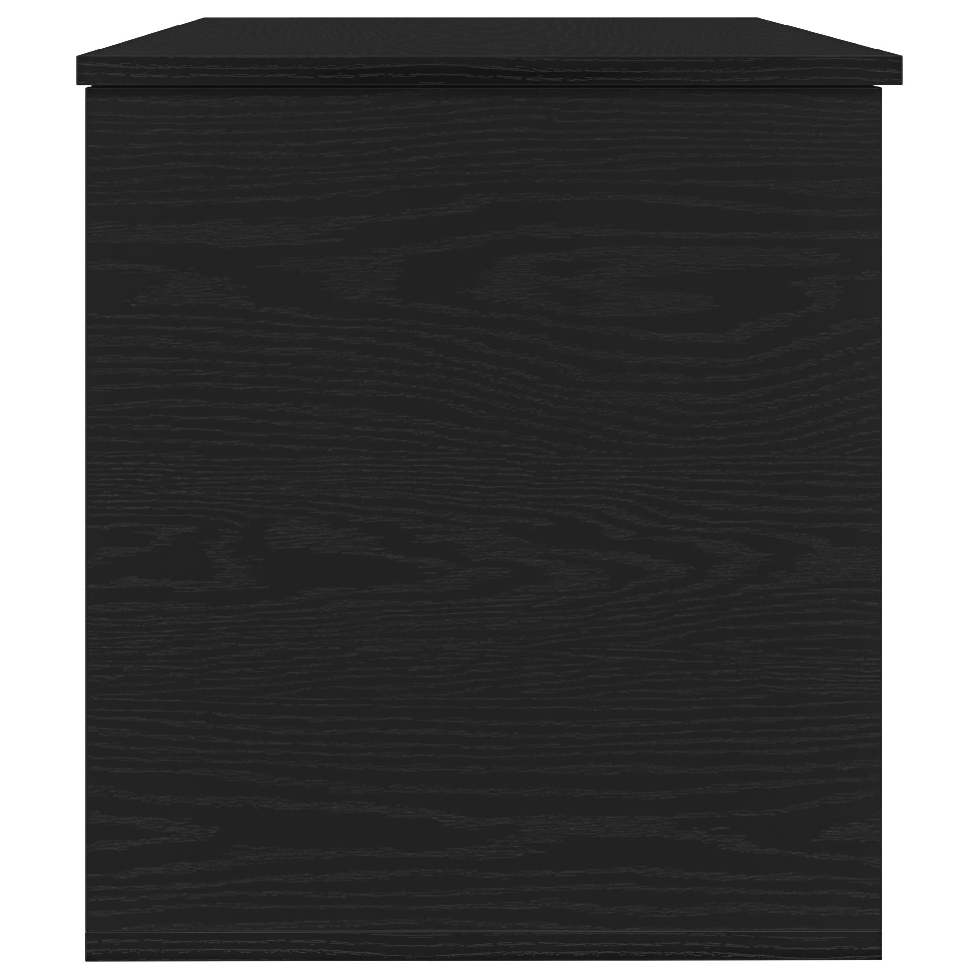 Scatola di stoccaggio  con coperchio in rovere nero 100x42x46 cm in legno ingegnerizzato