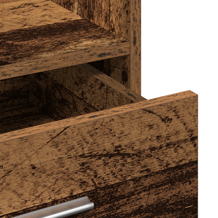 Leggio Podio con Ruote Legno Vecchio Legno Ingegnerizzato