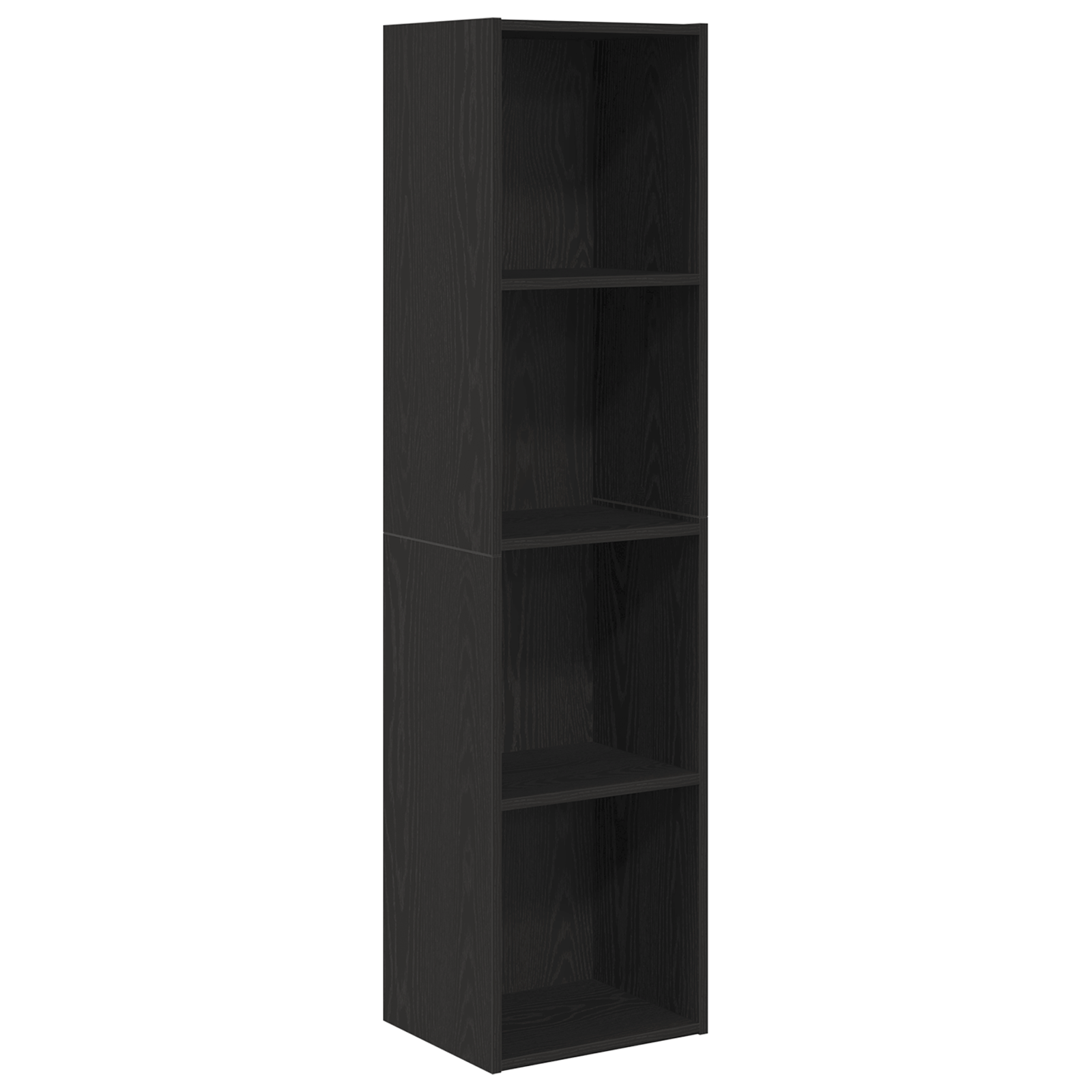 Cabinet per Libri/Cabinet per TV Rovere Nero 36x30x143 cm