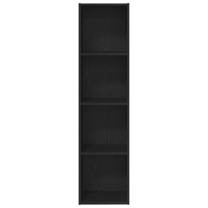 Cabinet per Libri/Cabinet per TV Rovere Nero 36x30x143 cm
