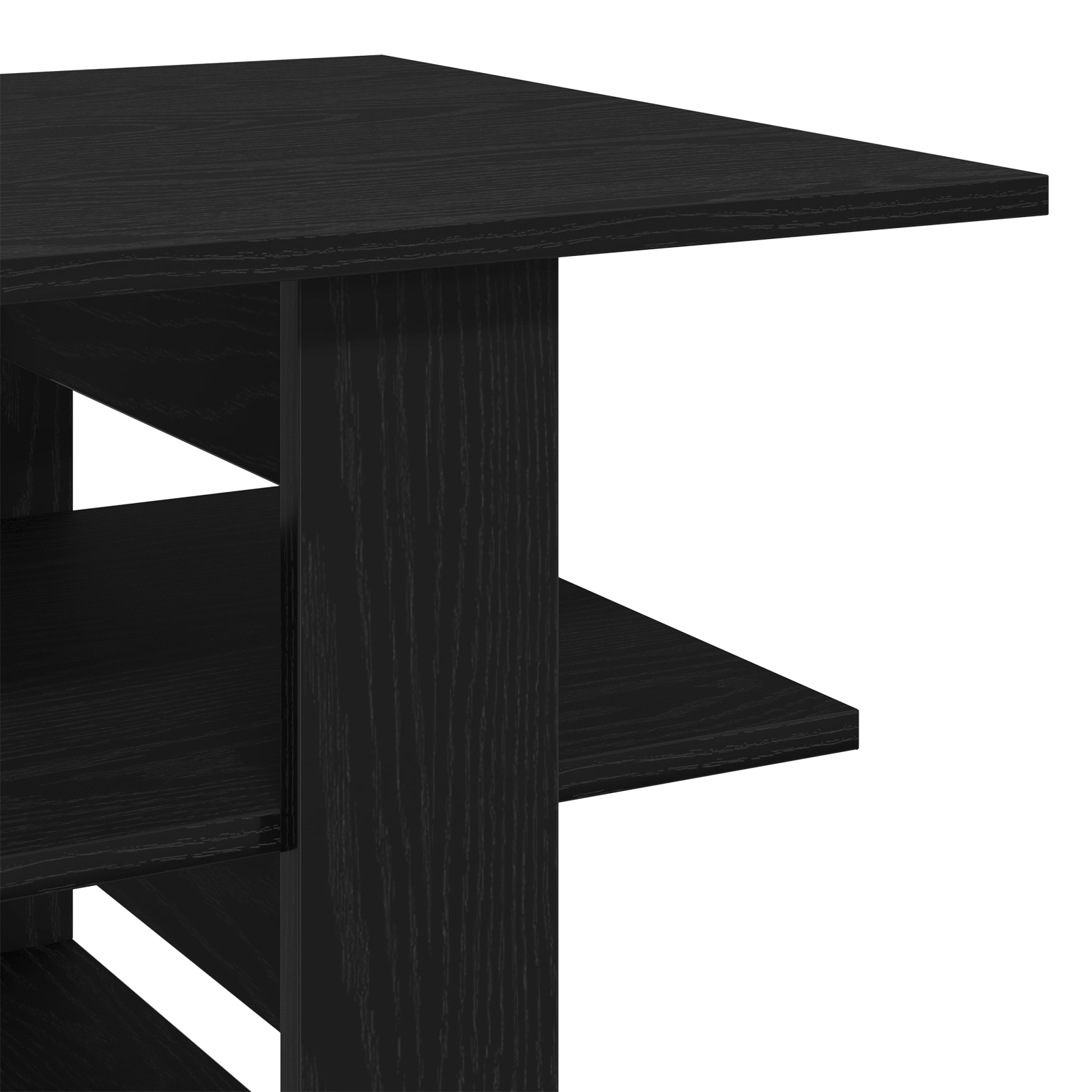 Tavolino da caffè vitaXL Nero Rovere 102x55x42 cm Legno ingegnerizzato