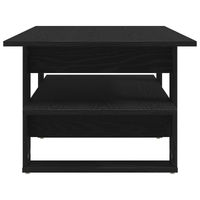 Tavolino da caffè vitaXL Nero Rovere 102x55x42 cm Legno ingegnerizzato