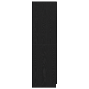 Armadio  Nero Rovere 80x52x180 cm in Legno Ingegnerizzato