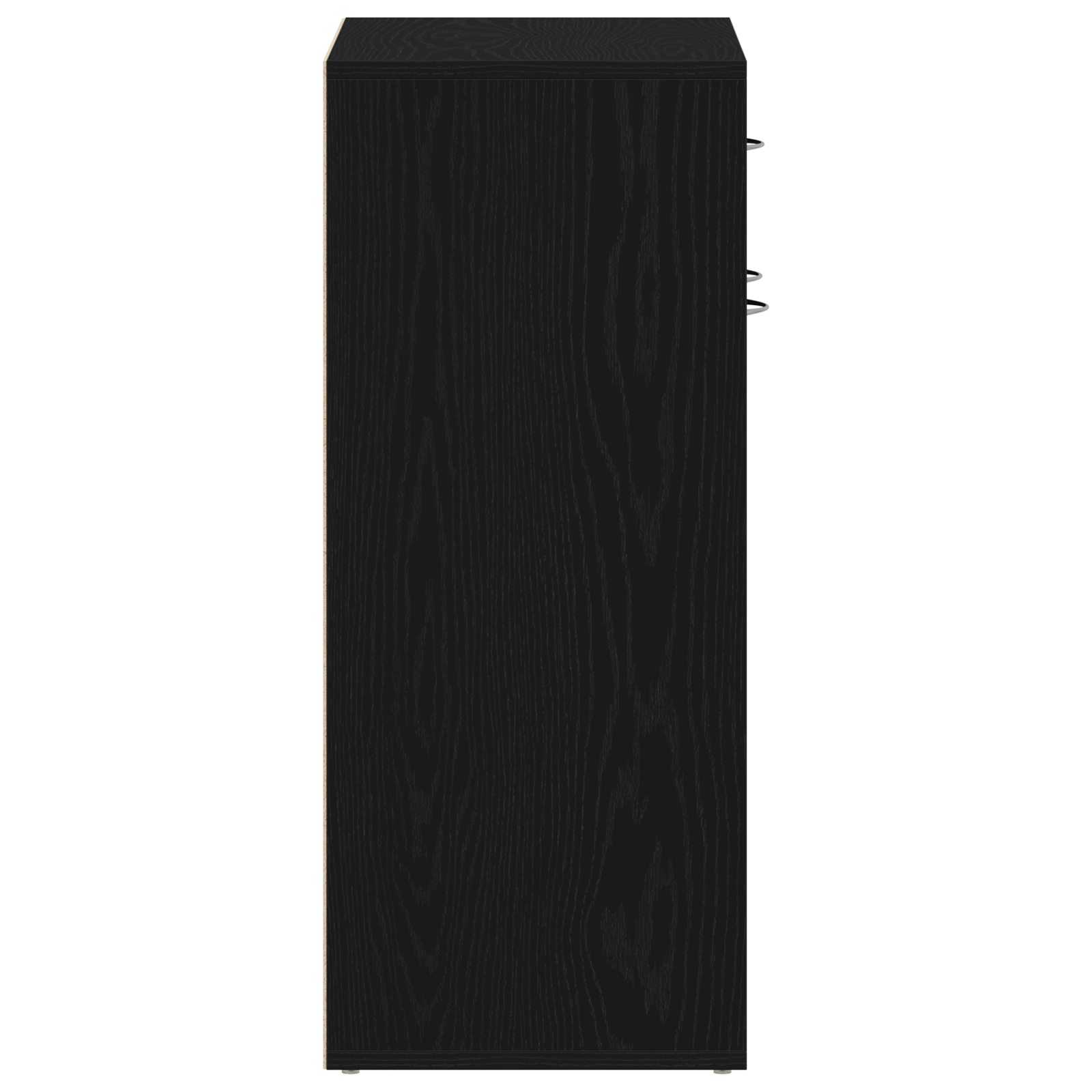 Armadio Scarpe  Nero Rovere 60x35x84 cm in Legno Ingegnerizzato