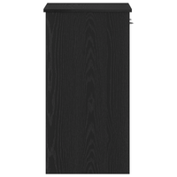 Scrivania  Nera Rovere 80x40x75 cm in Legno Ingegnerizzato