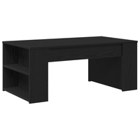 Tavolino da caffè in rovere nero 102x55x42 cm Legno ingegnerizzato