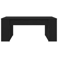 Tavolino da caffè in rovere nero 102x55x42 cm Legno ingegnerizzato