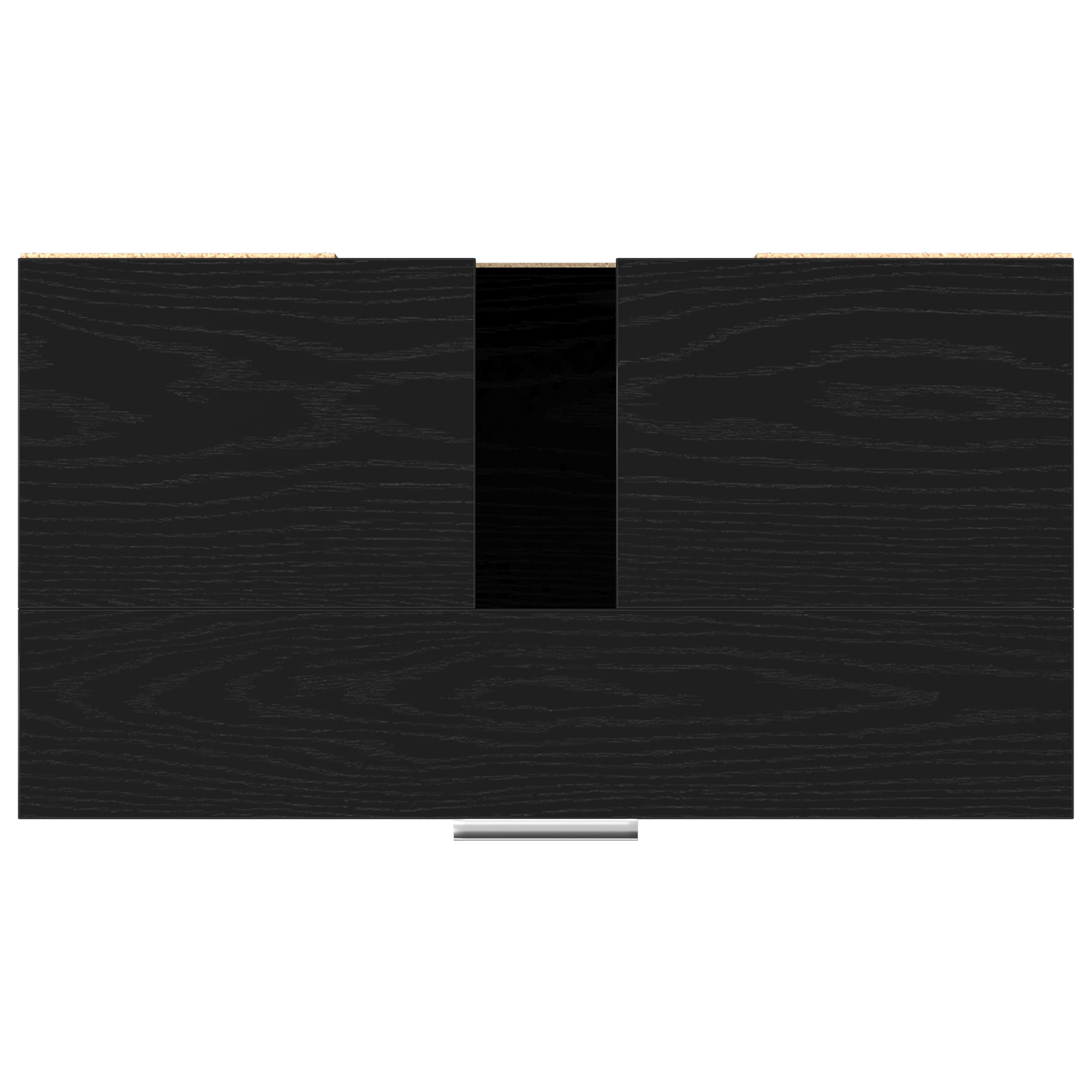 Armadio da Bagno  Nero Rovere 60x32x54 cm Legno ingegnerizzato