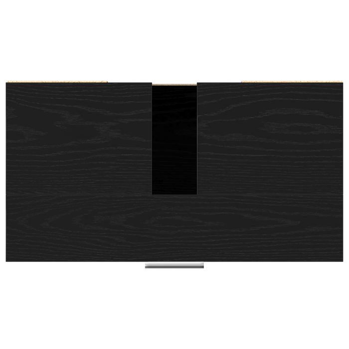 Armadio da Bagno  Nero Rovere 60x32x54 cm Legno ingegnerizzato