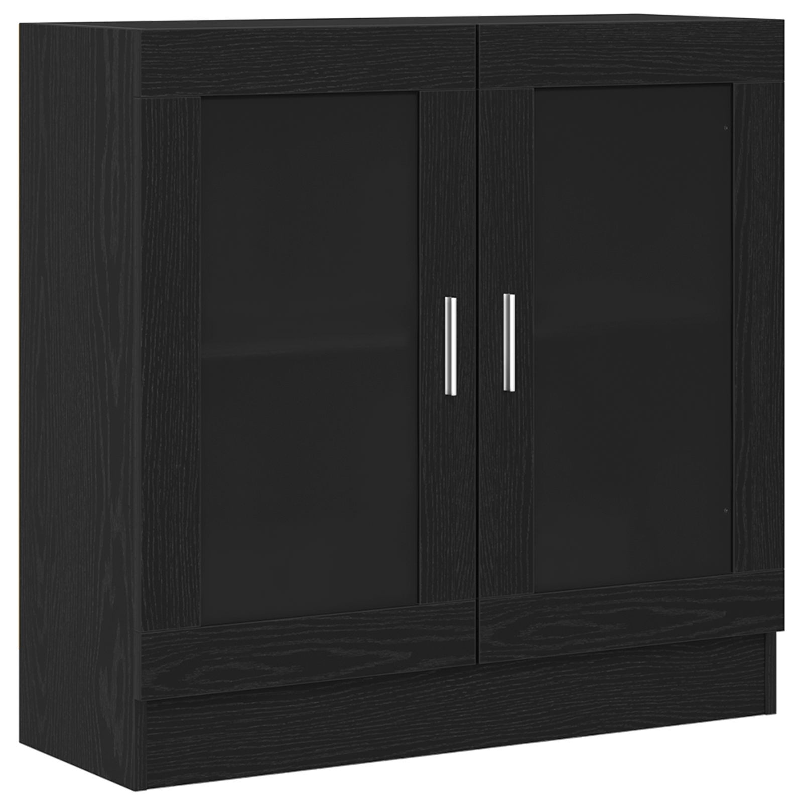Mobile per libri  Nero Rovere 82,5x30,5x80 cm in legno ingegnerizzato
