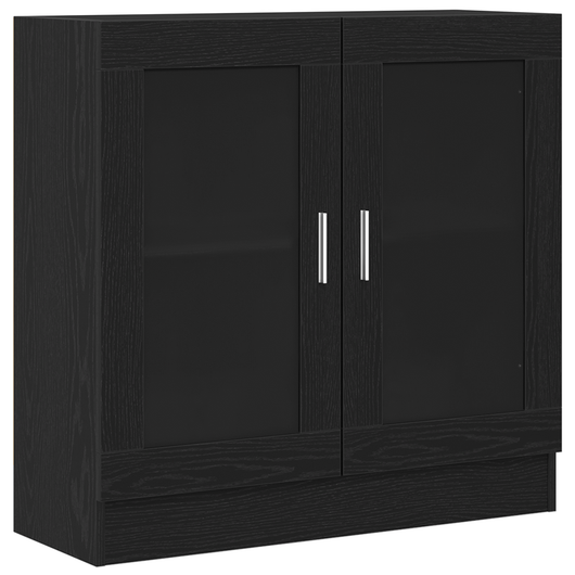 Mobile per libri  Nero Rovere 82,5x30,5x80 cm in legno ingegnerizzato