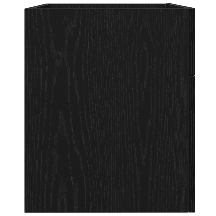Mobile Lavabo Bagno  Rovere Nero 80x38,5x46 cm Legno Ingegnerizzato