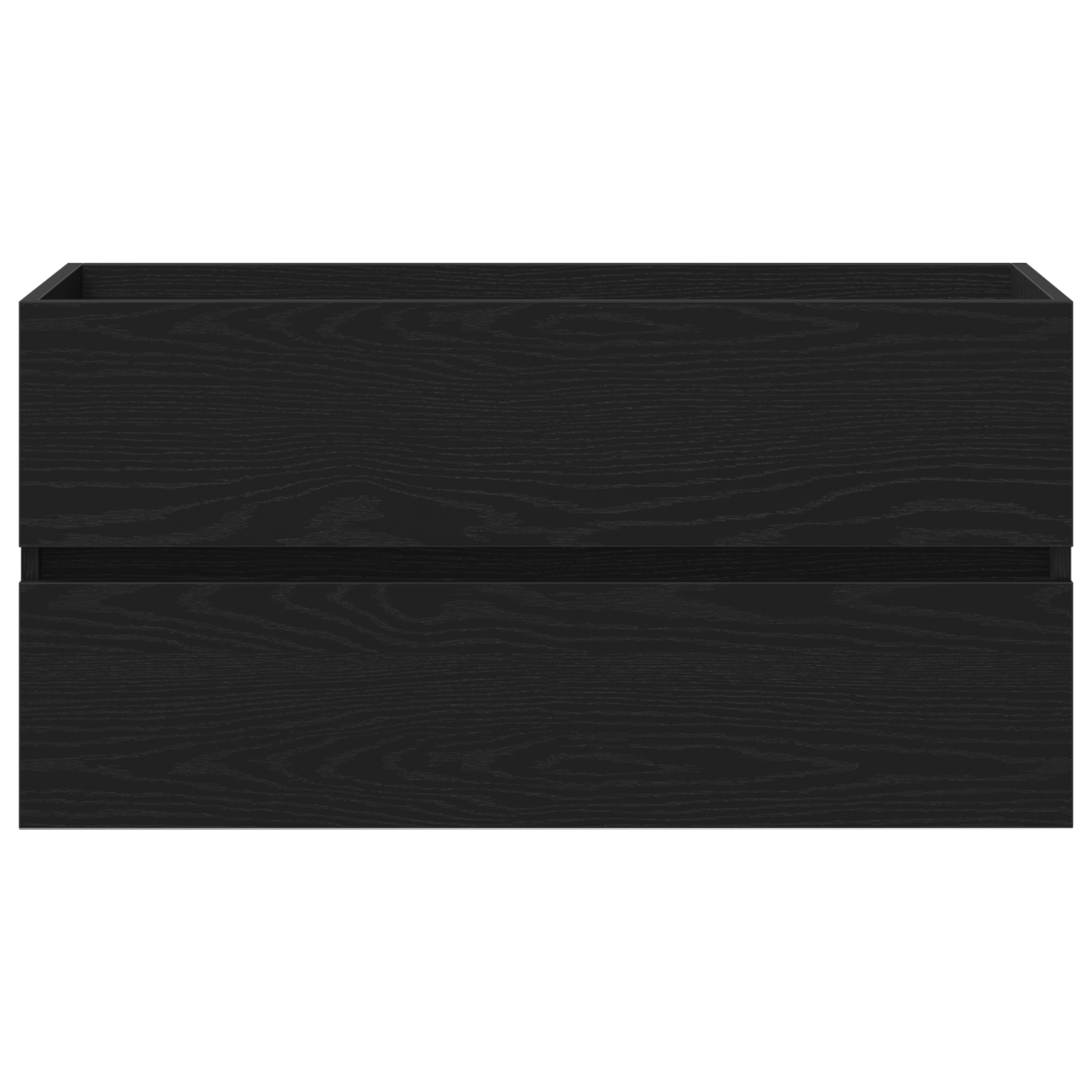 Mobile Lavabo Rovere Nero 90x38,5x45 cm in Legno Multistrato