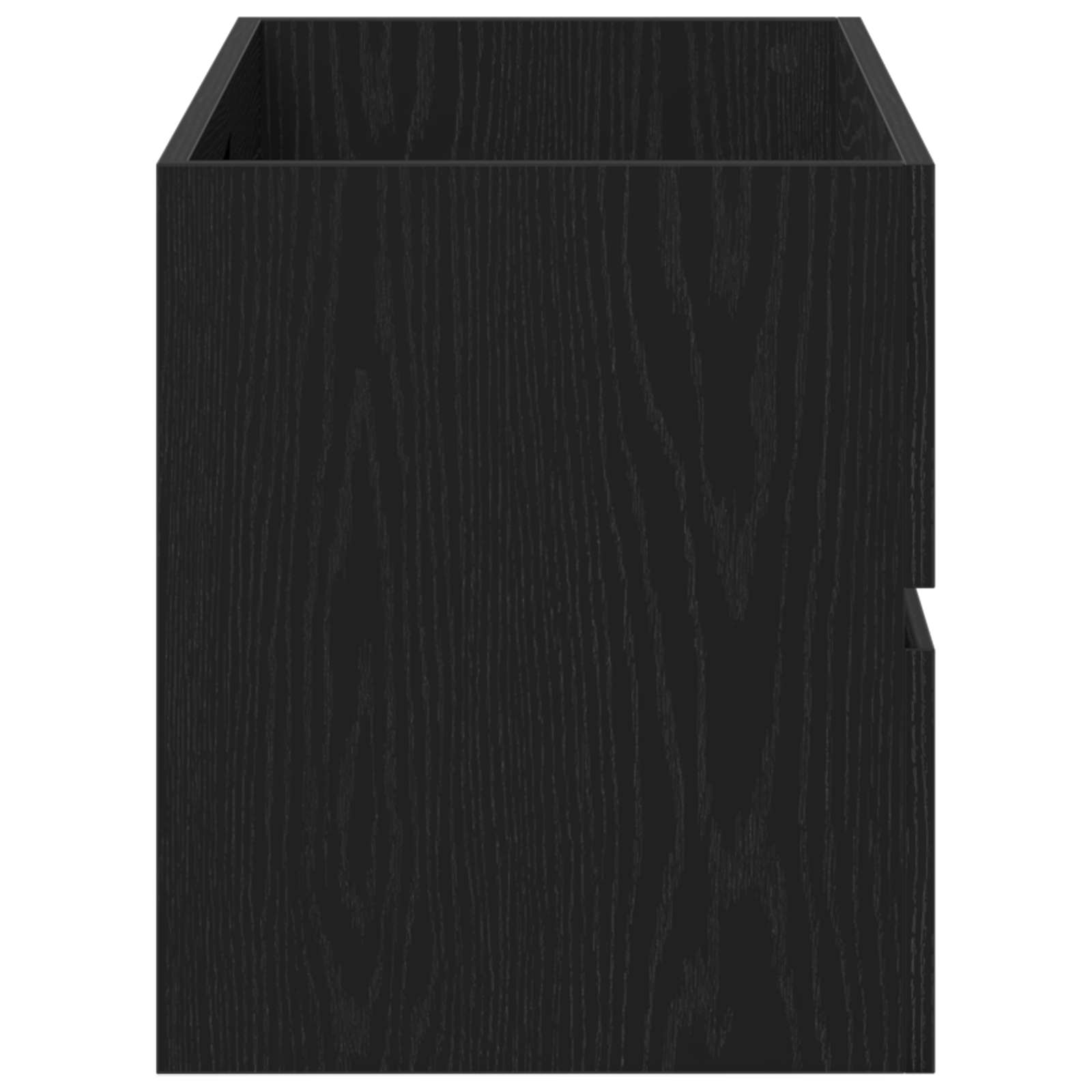 Mobile Lavabo Rovere Nero 90x38,5x45 cm in Legno Multistrato