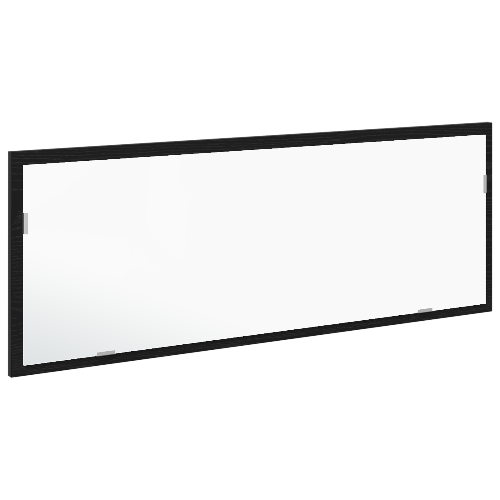 Specchio da bagno LED  Nero Rovere 100x8,5x37 cm in legno ingegnerizzato