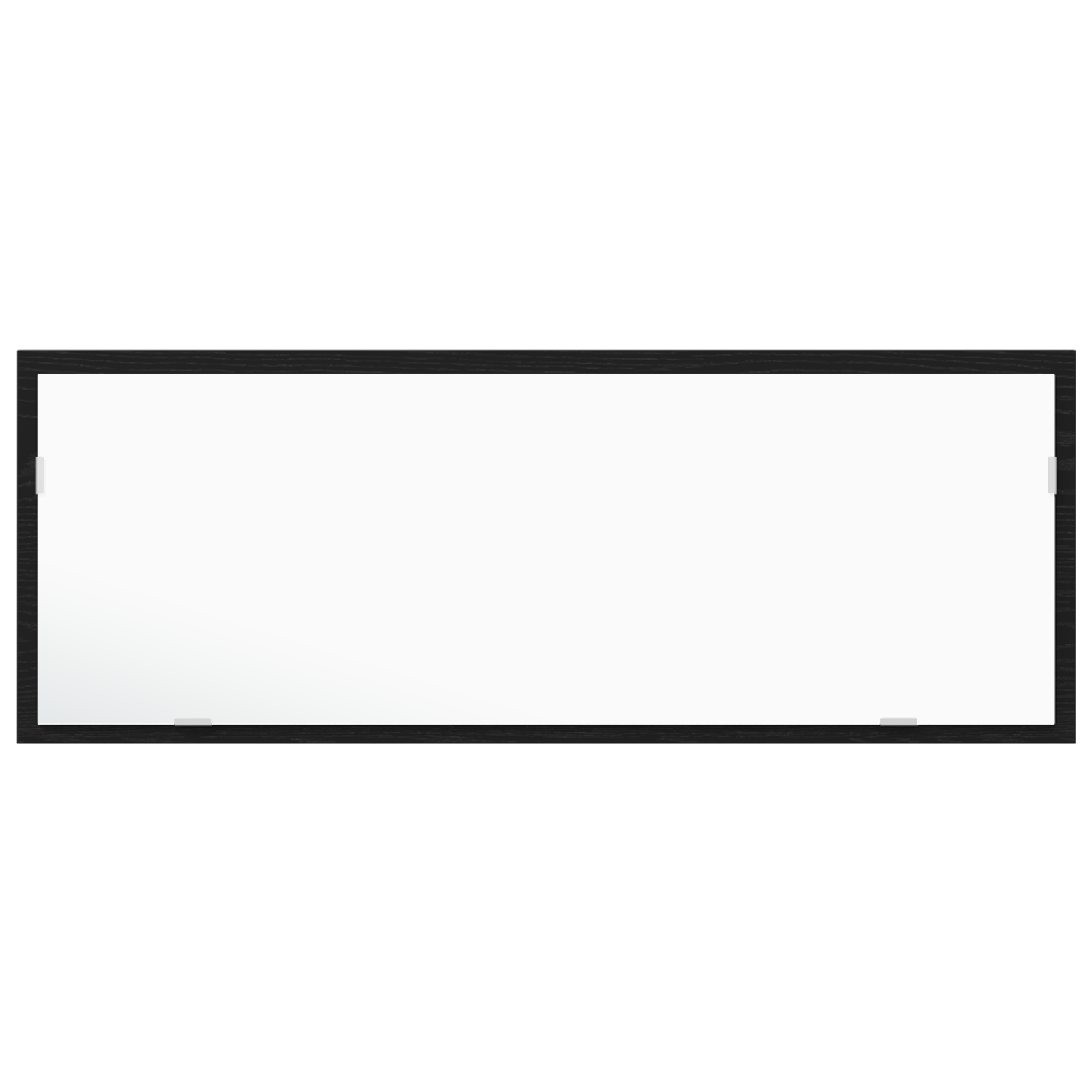 Specchio da bagno LED  Nero Rovere 100x8,5x37 cm in legno ingegnerizzato