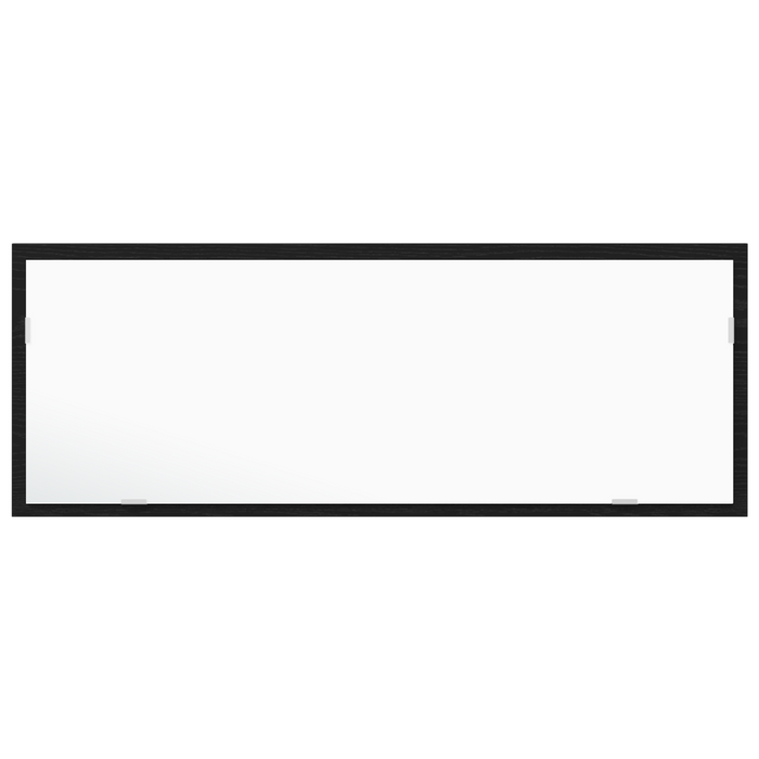 Specchio da bagno LED  Nero Rovere 100x8,5x37 cm in legno ingegnerizzato