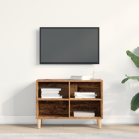 Mobile TV con gambe in legno antico 69.5x30x50 cm
