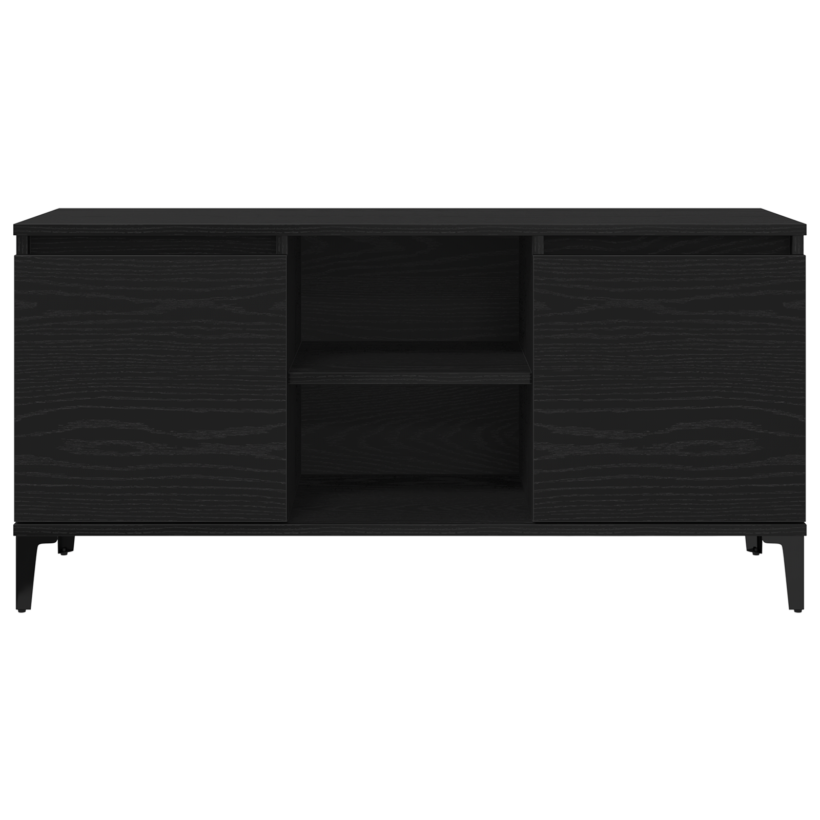 Mobile TV in Legno Ingegnerizzato Nero 102x35x50 cm