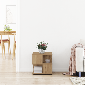 Tavolino  in rovere artigianale 40x40x40 cm in legno ingegnerizzato