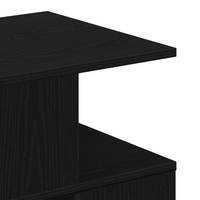 Tavolino  Nero Rovere 40x40x40 cm in Legno Ingegnerizzato