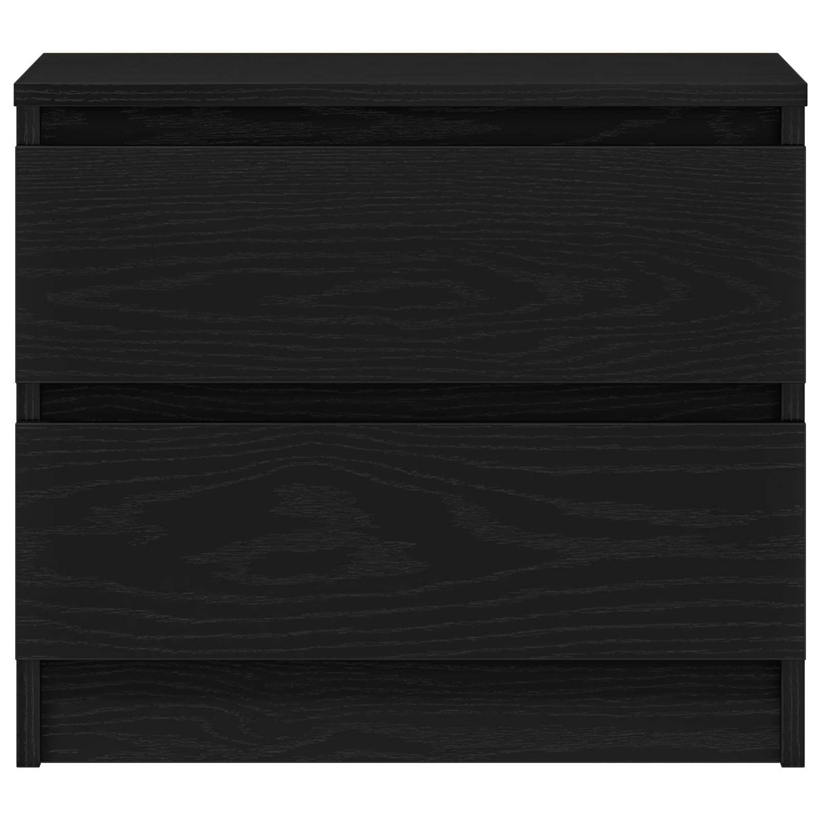 Comodino nero in legno ingegnerizzato vitaXL 50x40x43,5 cm