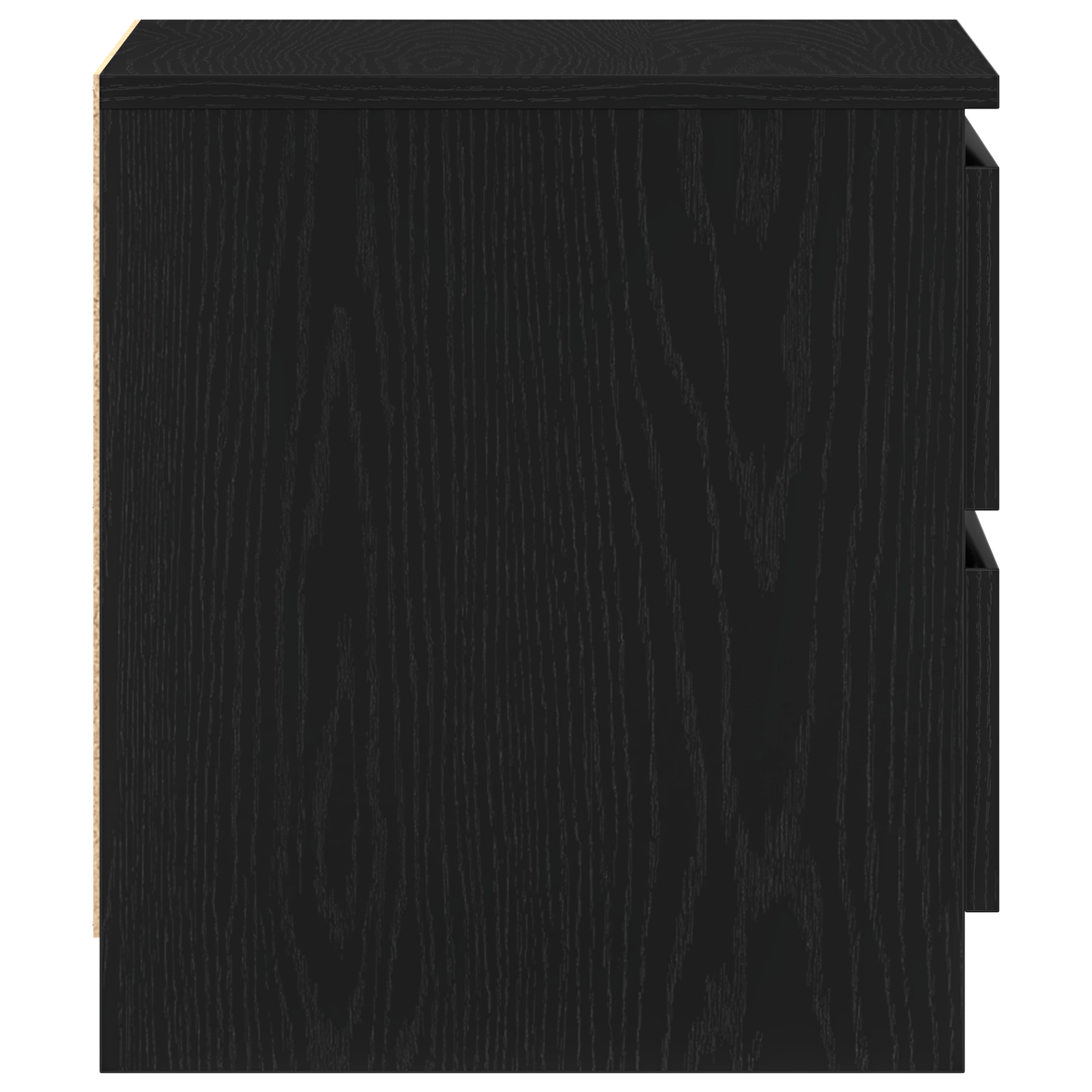 Comodino nero in legno ingegnerizzato vitaXL 50x40x43,5 cm