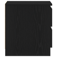 Comodino nero in legno ingegnerizzato vitaXL 50x40x43,5 cm